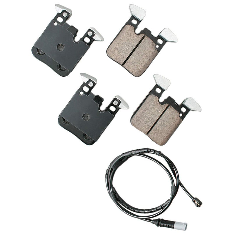 Akebono Brakes - Brake Pad Set - Superior initial effectiveness with no required break-in period, 1 Year limit warranty (EUR1656), grey